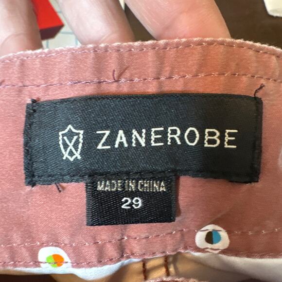 Zanerobe Polka Dot Board Shorts Flat Front Pull-On Size 29 - Picture 5 of 7